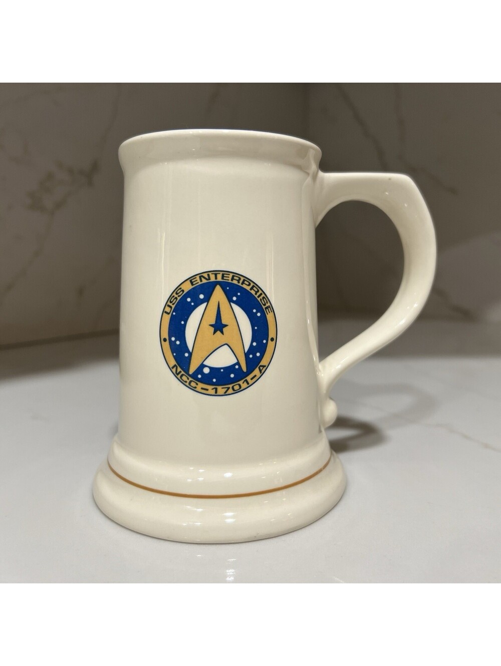 Vintage Pfaltzgraff STAR TREK Tankard Beer Stein Mug UAA Enterprise Collectible